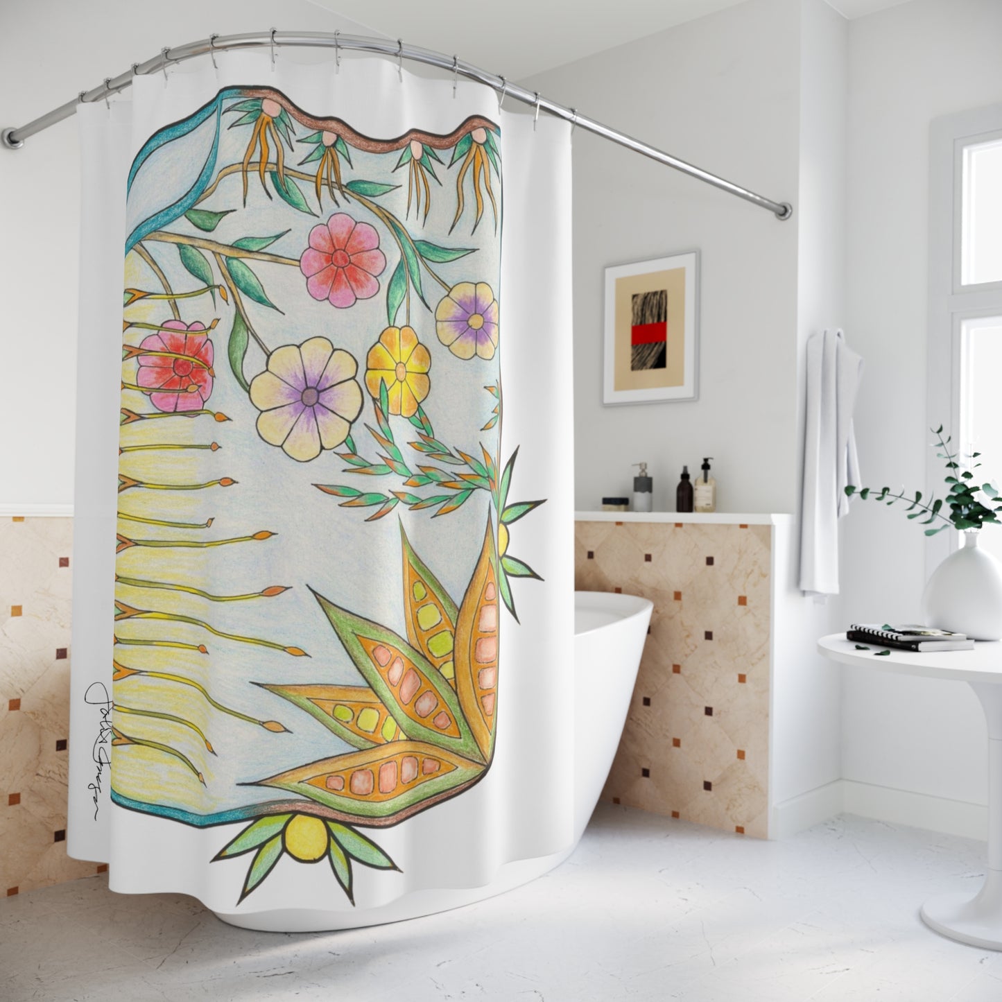 Feel the Breeze - Artistic Shower Curtain