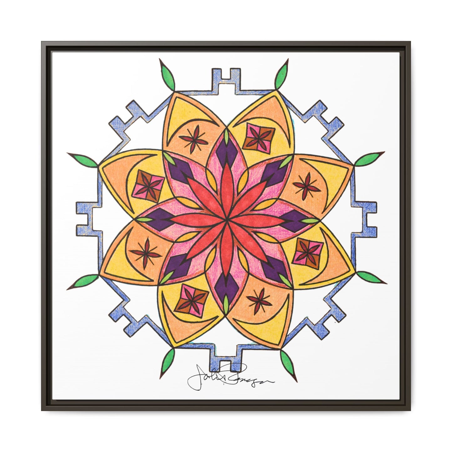 Snow Mandala - Archival Gallery Matte Canvas