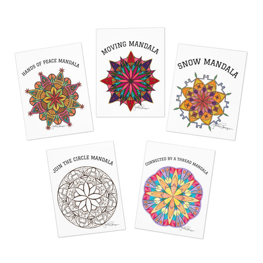 Sacred Circles Collection: Premium Mandala Art Note Cards