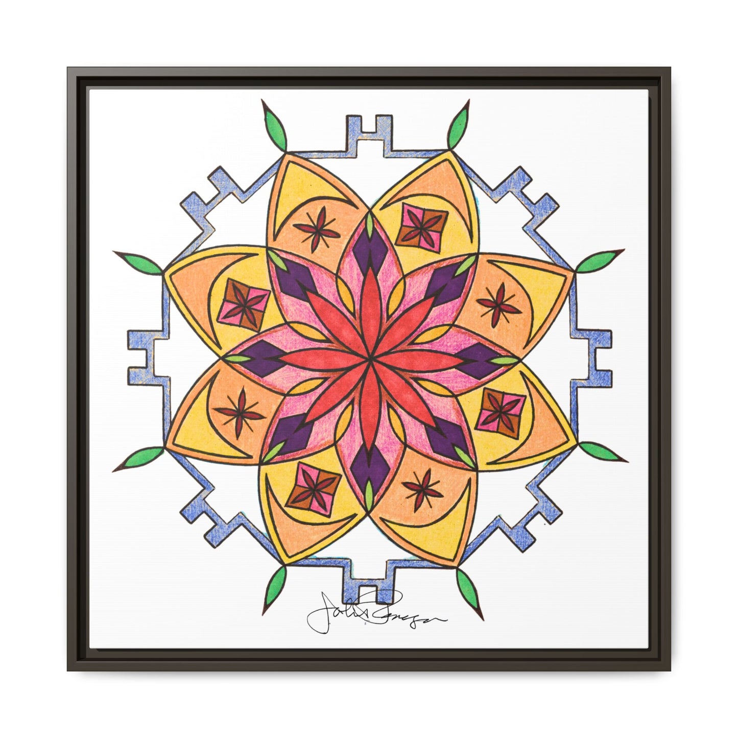Snow Mandala - Archival Gallery Matte Canvas