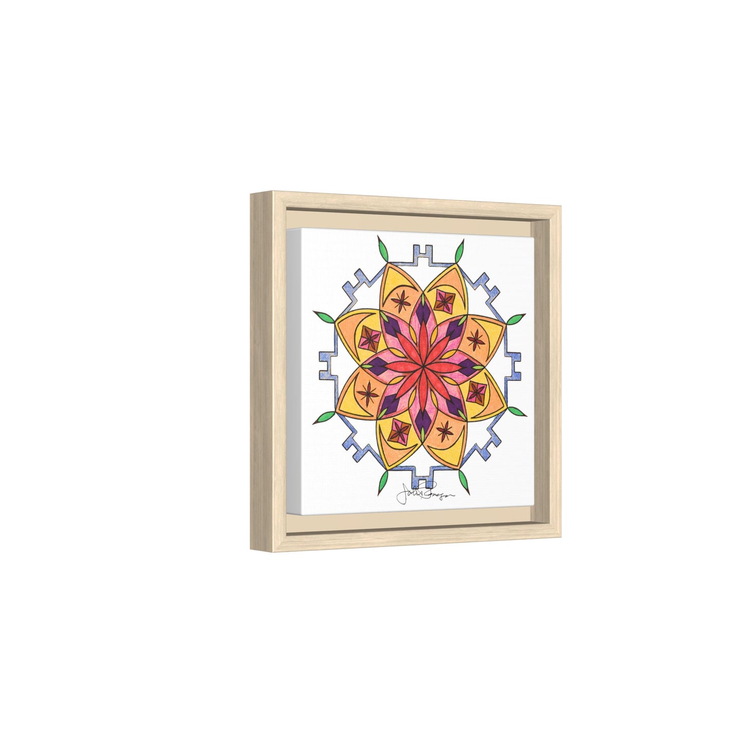 Snow Mandala - Archival Gallery Matte Canvas
