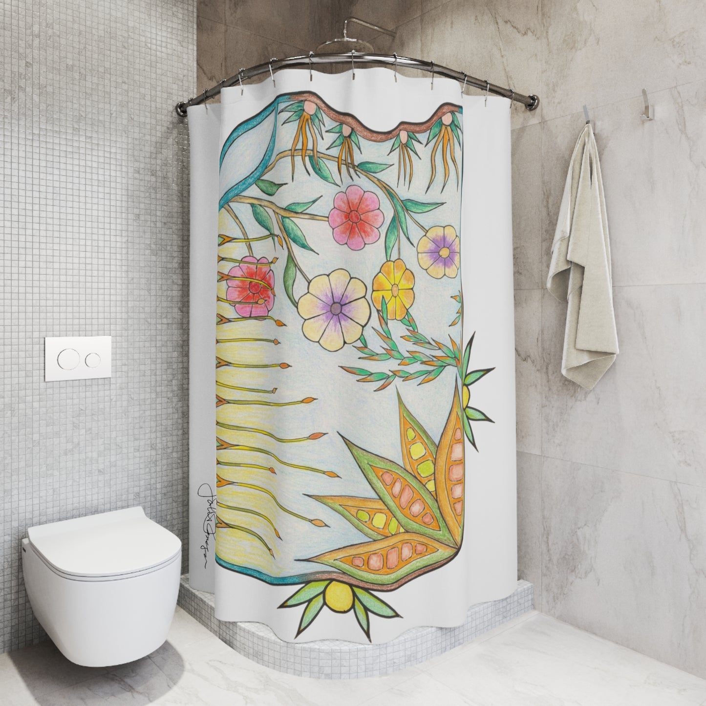 Feel the Breeze - Artistic Shower Curtain