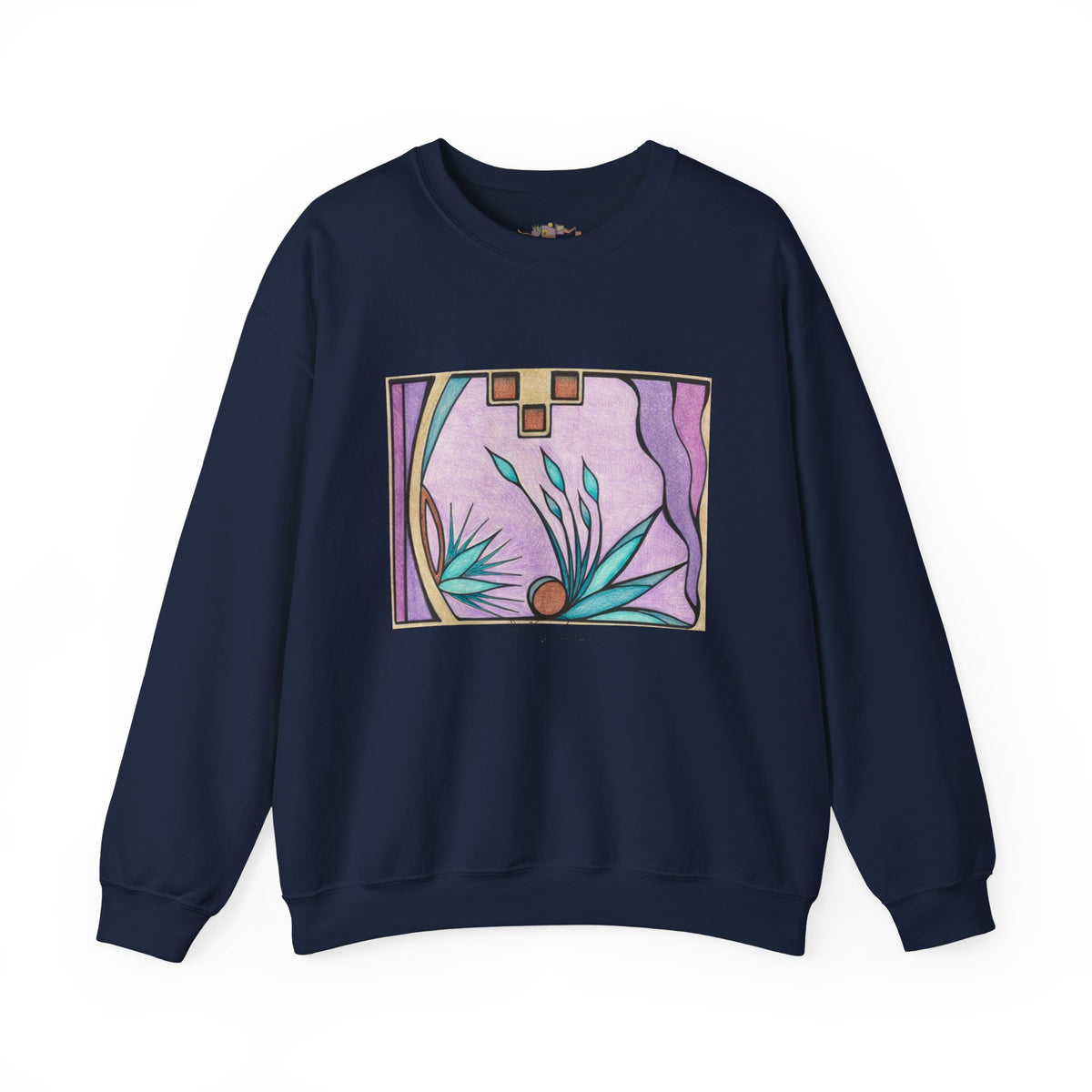 Premium Pullover Sweatshirt Wearable Art | Deep Purple Visions