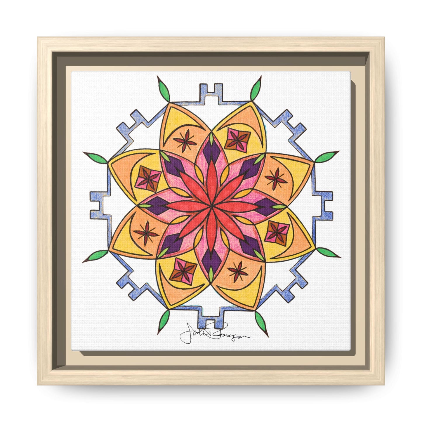 Snow Mandala - Archival Gallery Matte Canvas