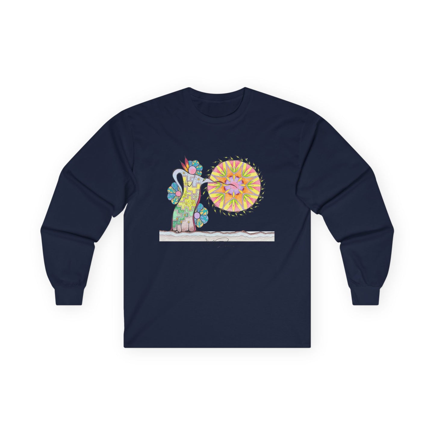 PowWow Drum - Long Sleeve Premium Wearable Art