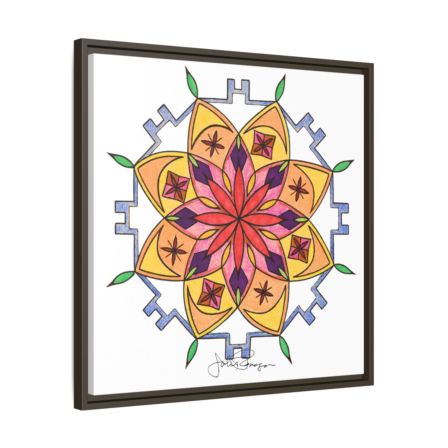 Snow Mandala - Archival Gallery Matte Canvas
