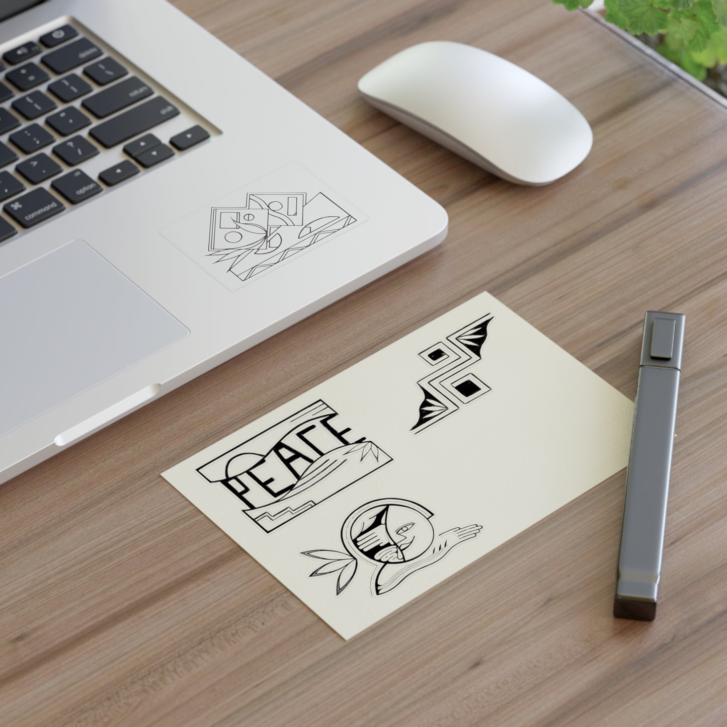 Desert Peace & Harmony Hand-Drawn Vinyl Sticker Sheet