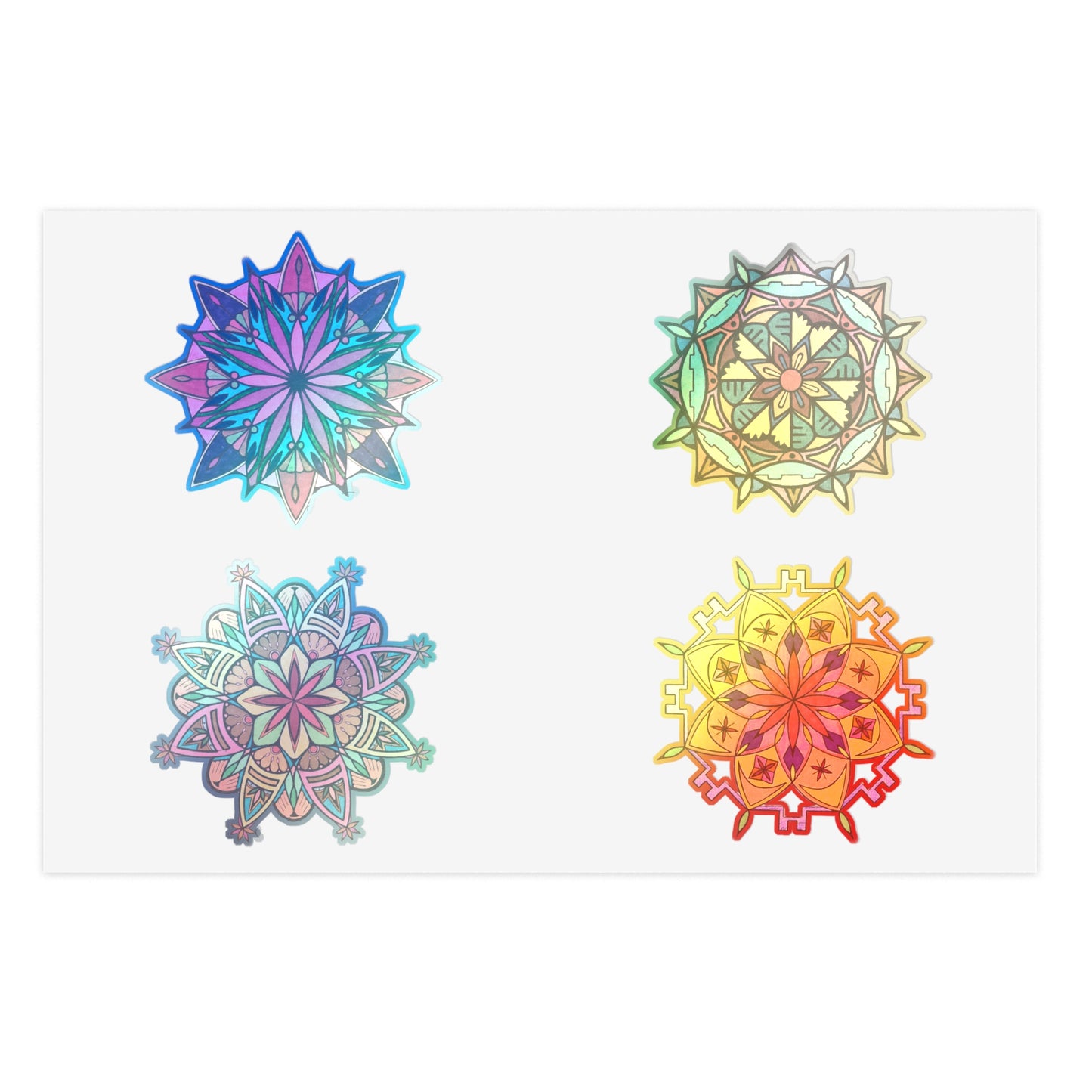 Mandala Collection 1 — Hand-Drawn Vinyl Sticker Pack