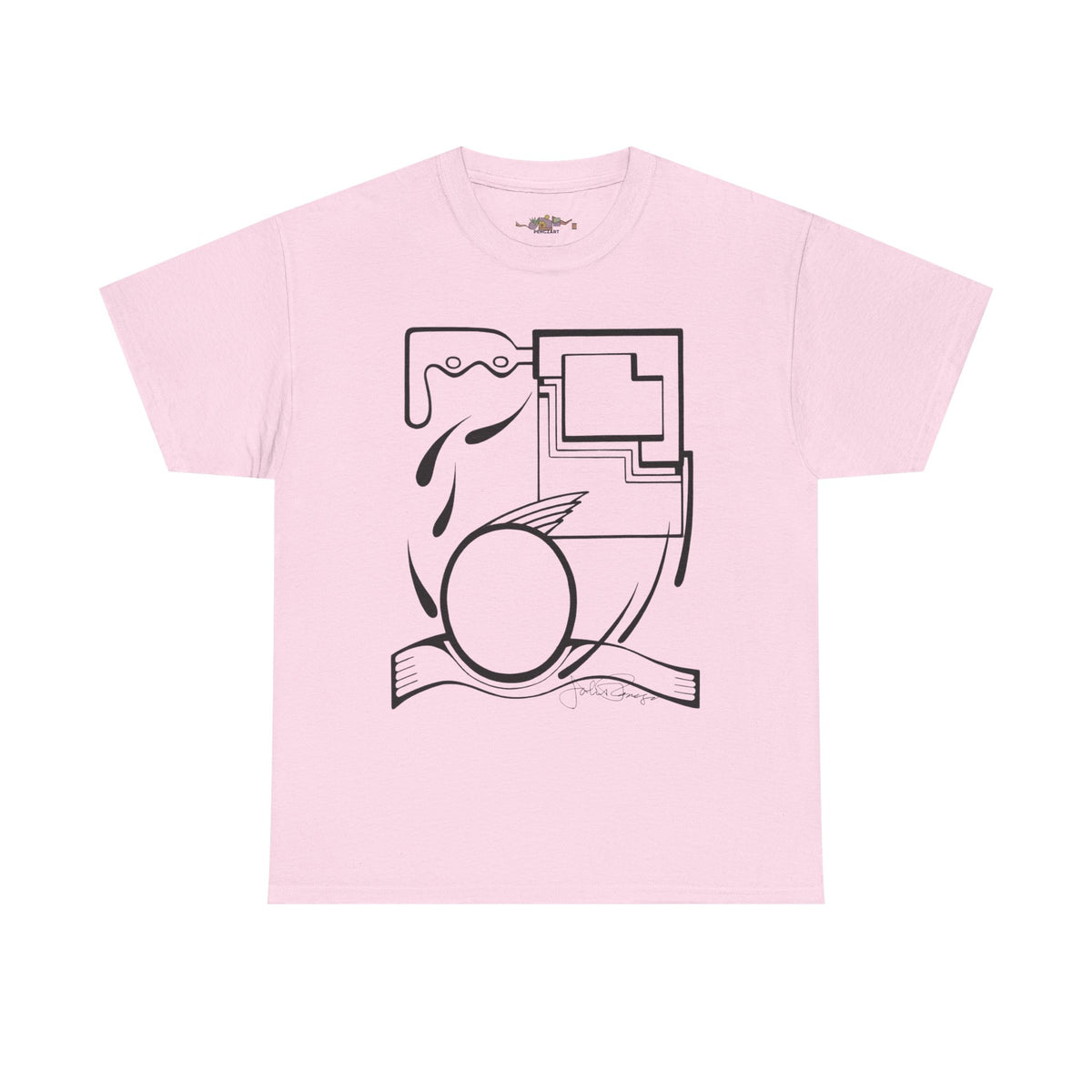 Premium Short Sleeve T-Shirt Wearable Art | Fleeing the Storm