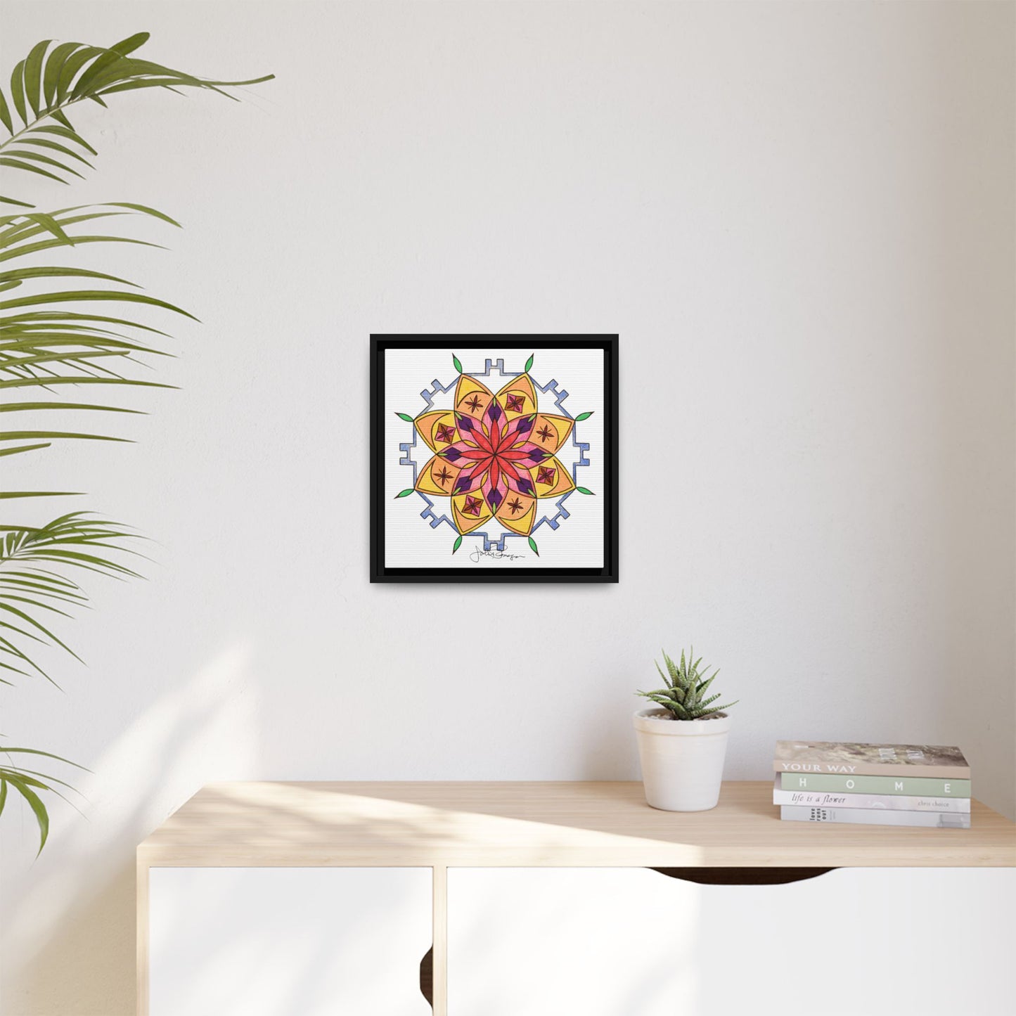 Snow Mandala - Archival Gallery Matte Canvas