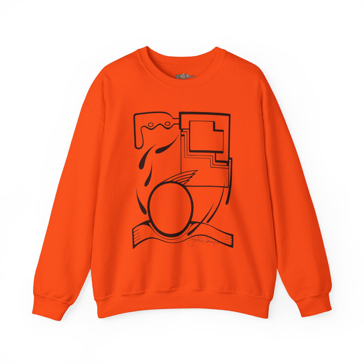 Premium Pullover Sweatshirt Wearable Art | Fleeing the Storm