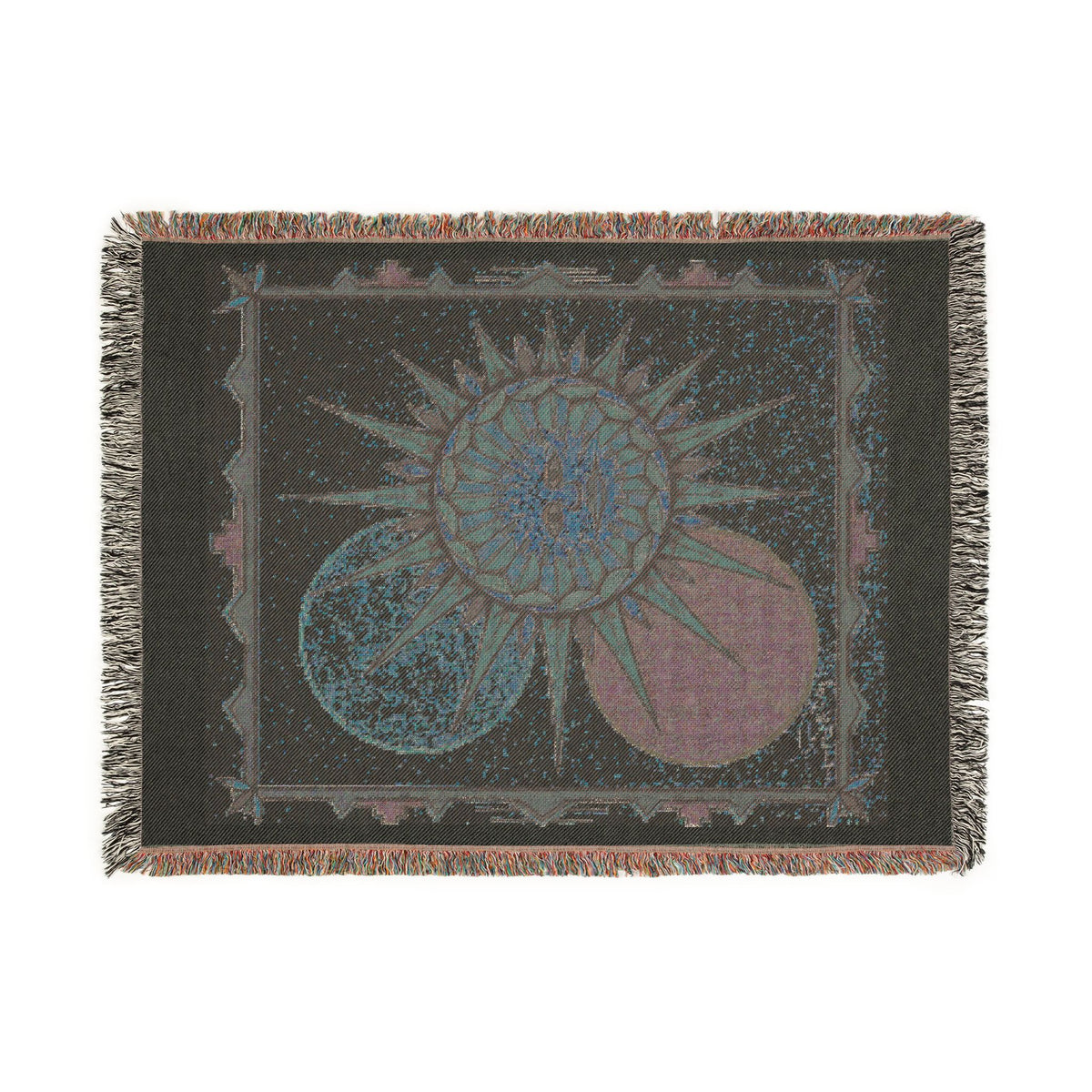 Premium Tapestry Woven Blanket | Sun Face