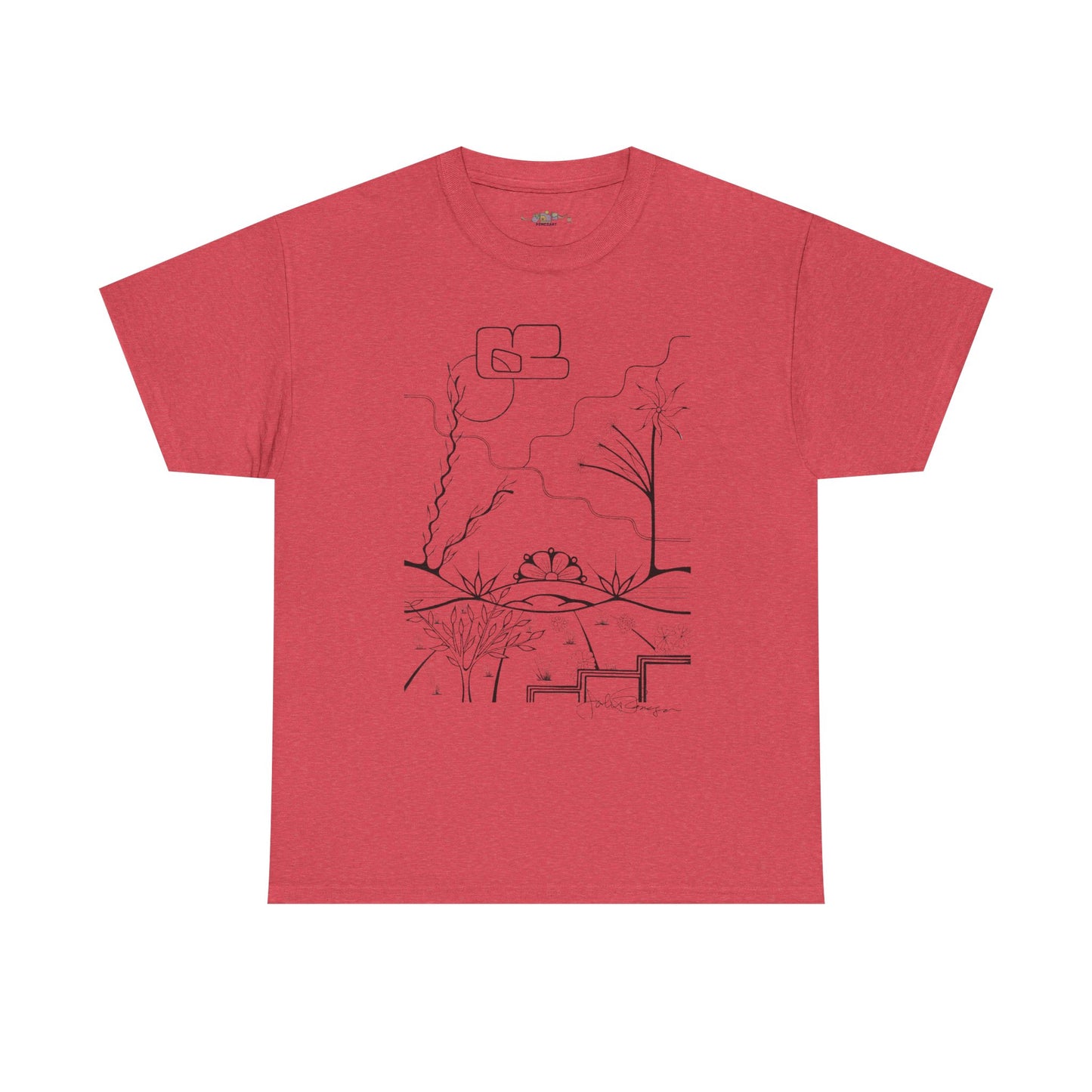 Premium Short Sleeve T-Shirt Wearable Art | The World is Round