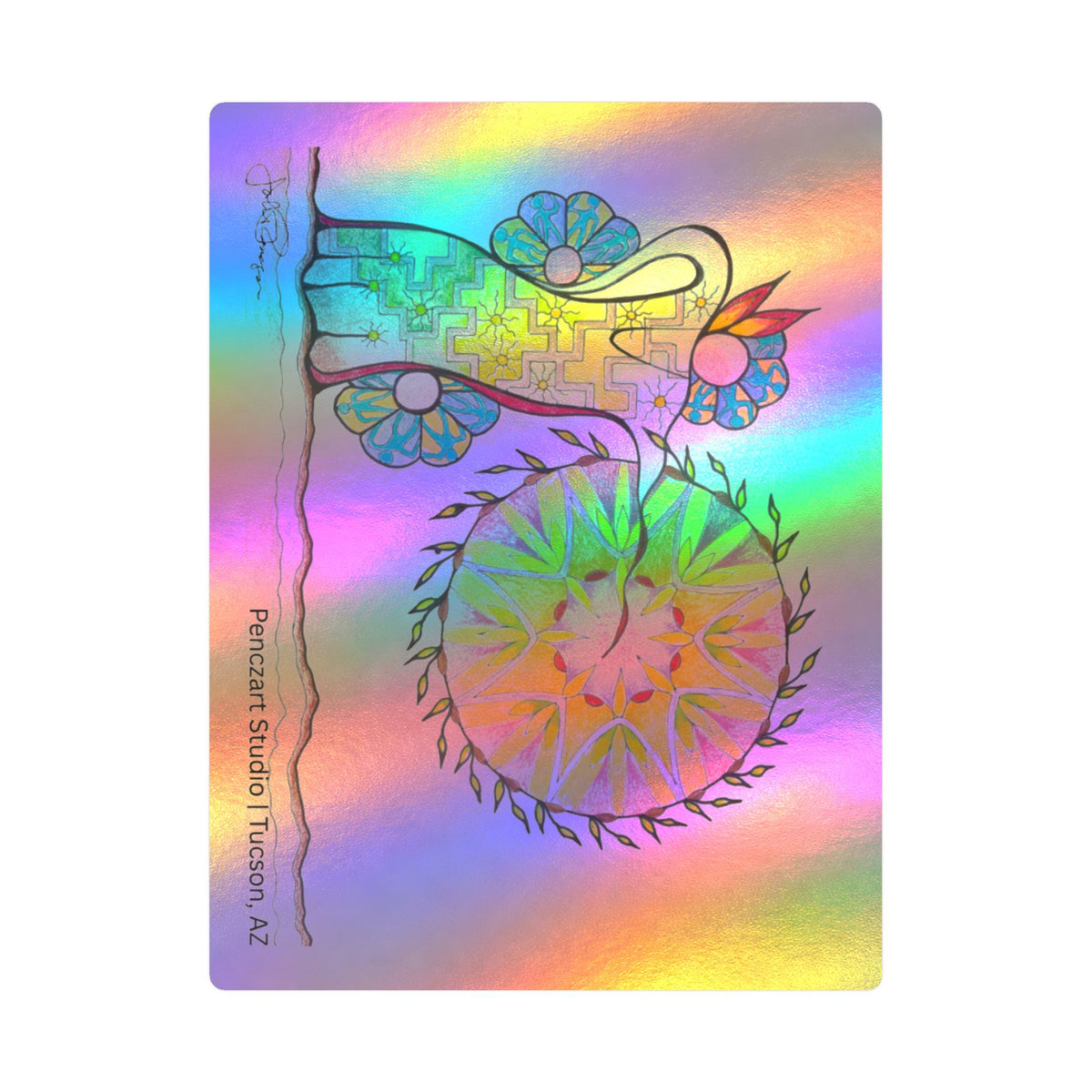 Premium Waterproof Vinyl Sticker | Pow Wow Drum