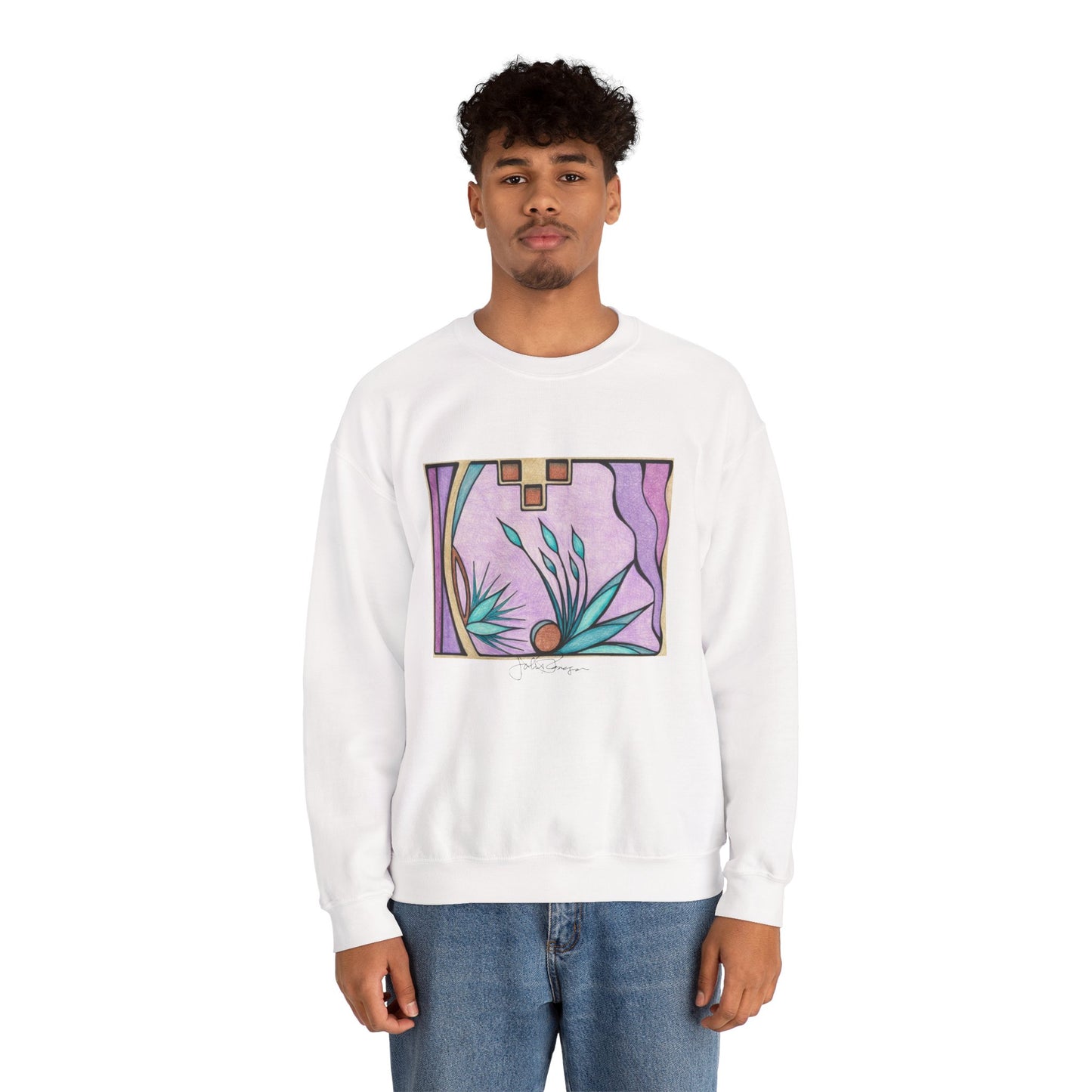 Deep Purple Visions - Pullover Sweatshirt Premium Wearable Art