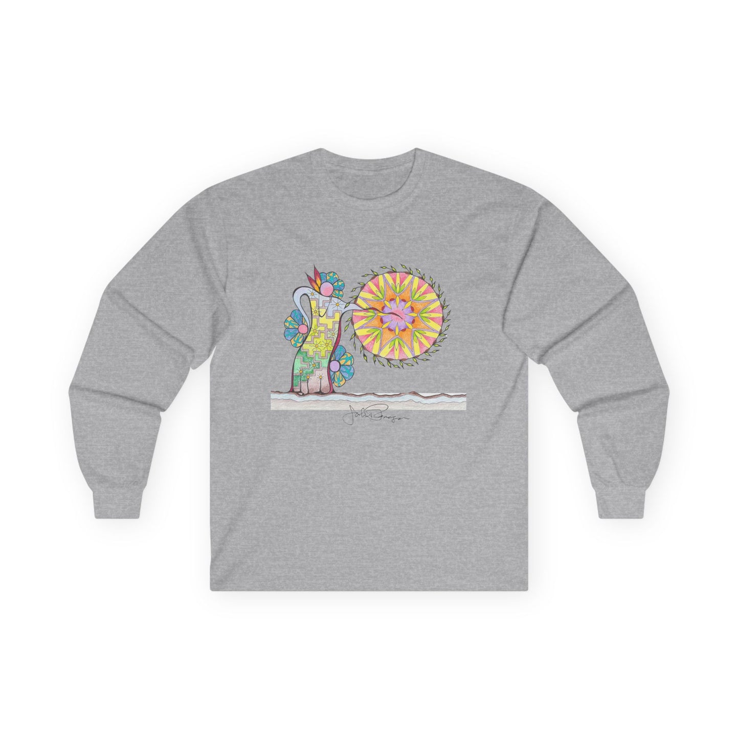 PowWow Drum - Long Sleeve Premium Wearable Art