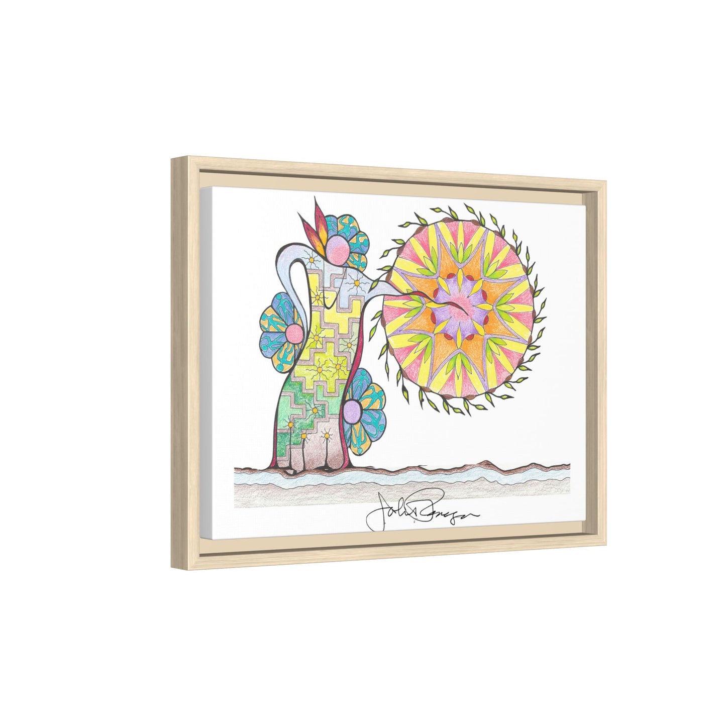 PowWow Drum - Archival Gallery Matte Canvas