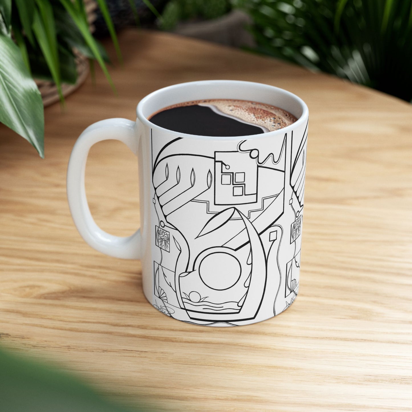 From the Heart -  Wrap-Around Ceramic Art Mug  (11oz/15oz)