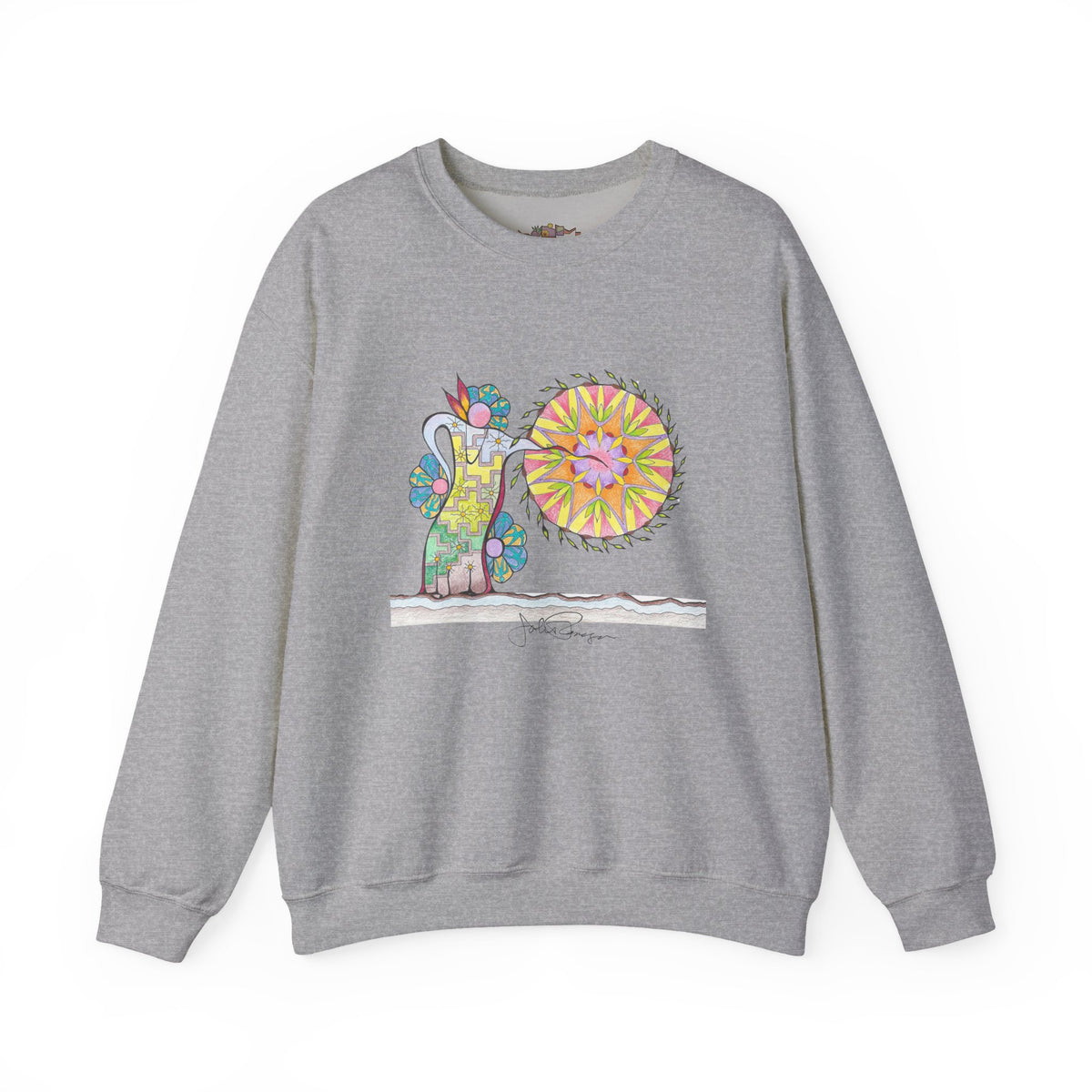 Premium Pullover Sweatshirt Wearable Art | Pow Wow Drum