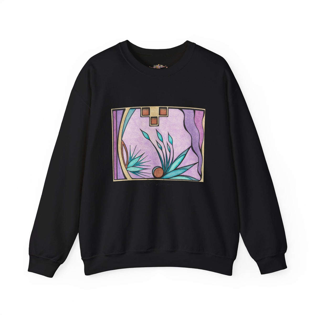 Premium Pullover Sweatshirt Wearable Art | Deep Purple Visions