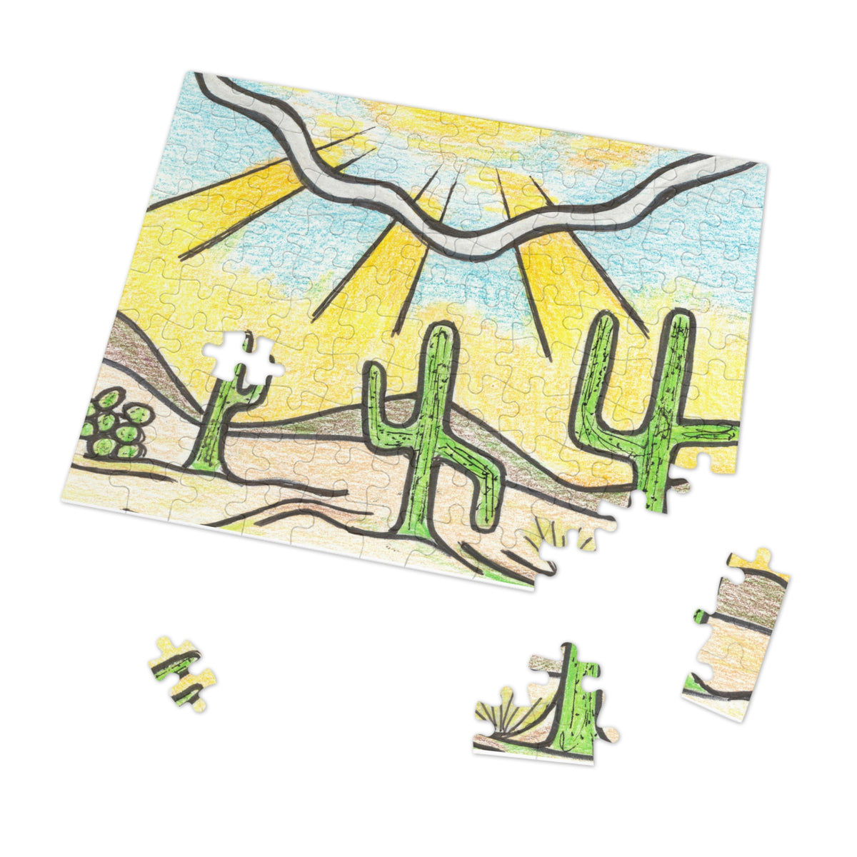 Premium Art Jigsaw Puzzle with Tin | Saguaro