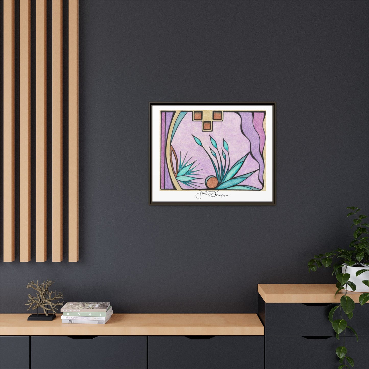 Deep Purple Visions - Archival Gallery Matte Canvas