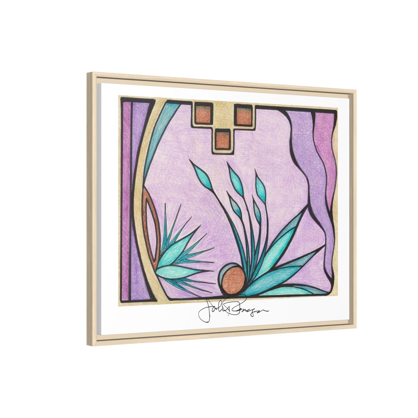 Deep Purple Visions - Archival Gallery Matte Canvas