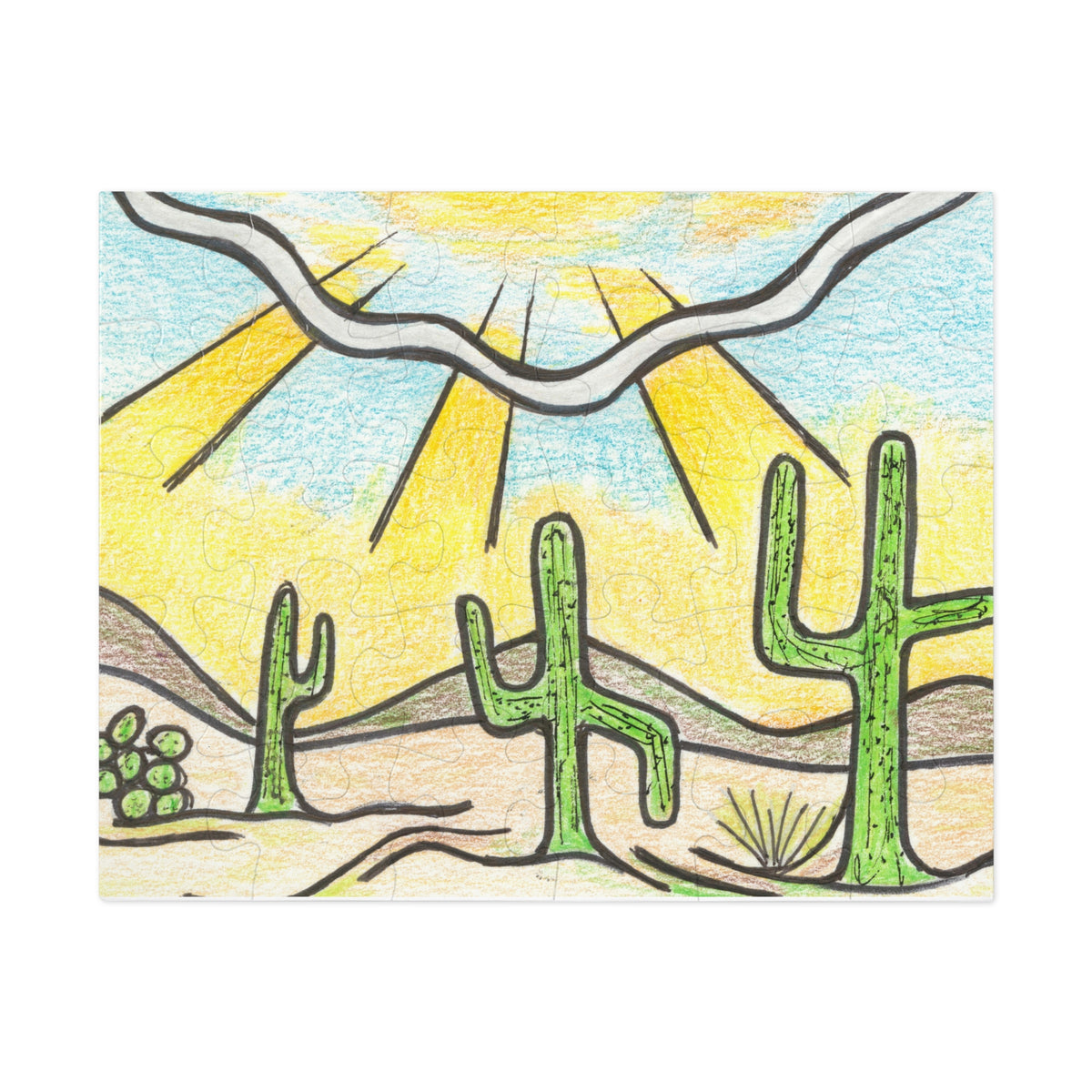 Premium Art Jigsaw Puzzle with Tin | Saguaro