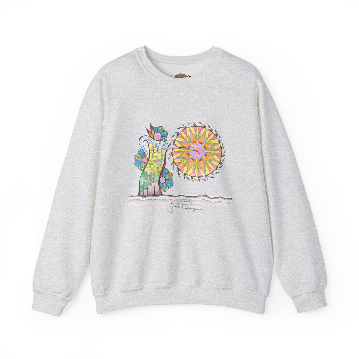 Premium Pullover Sweatshirt Wearable Art | Pow Wow Drum