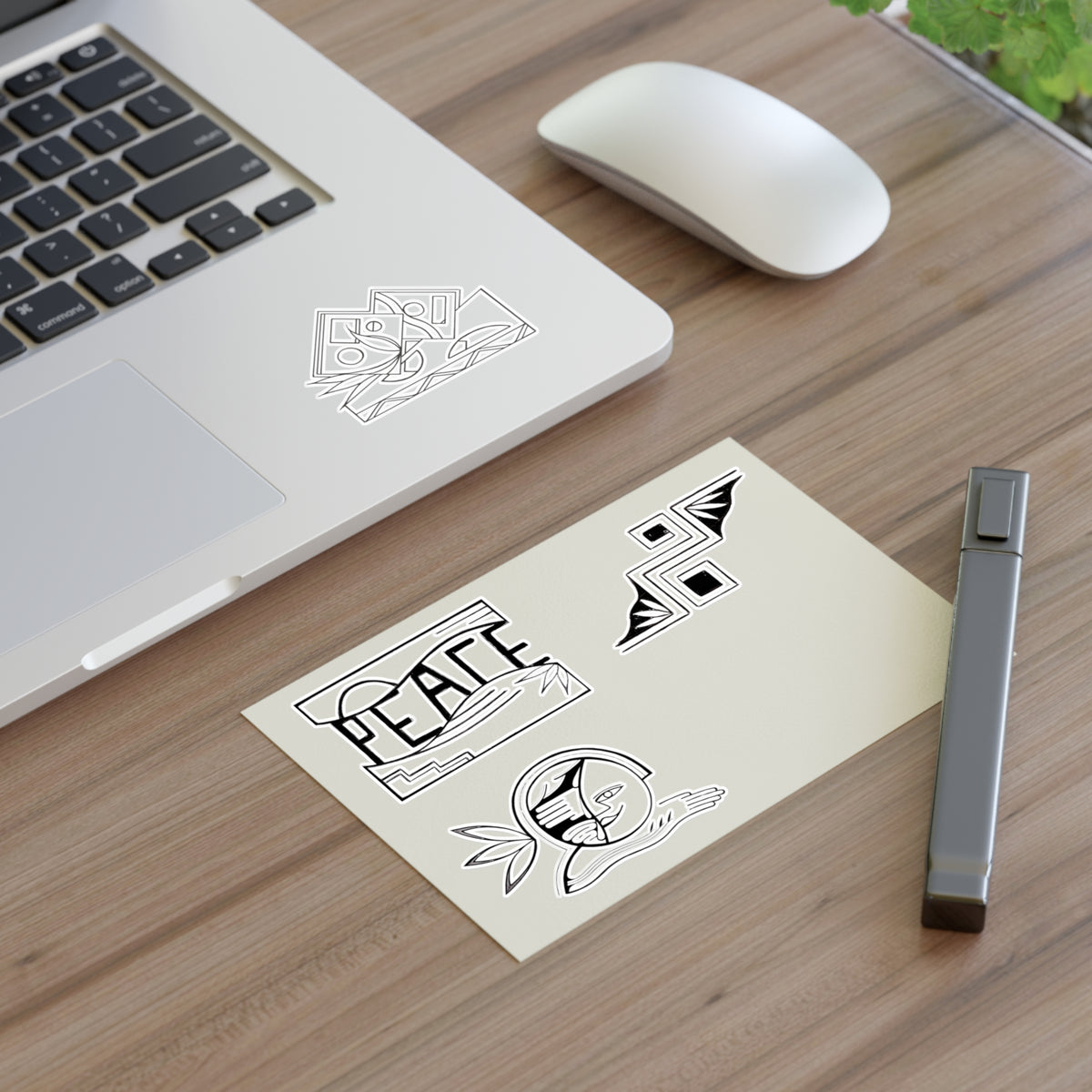 Custom Holographic & Matte Vinyl Sticker Sheets | Desert Peace & Harmony