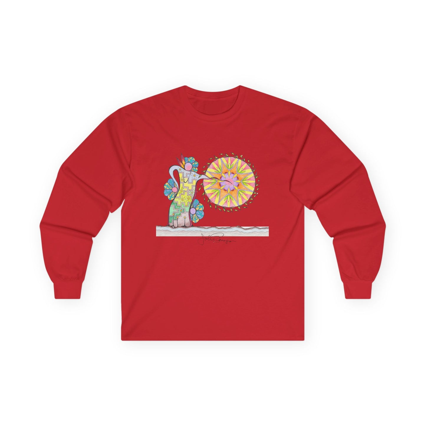 PowWow Drum - Long Sleeve Premium Wearable Art