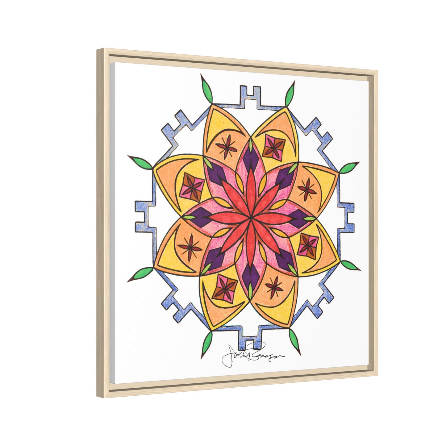 Snow Mandala - Archival Gallery Matte Canvas