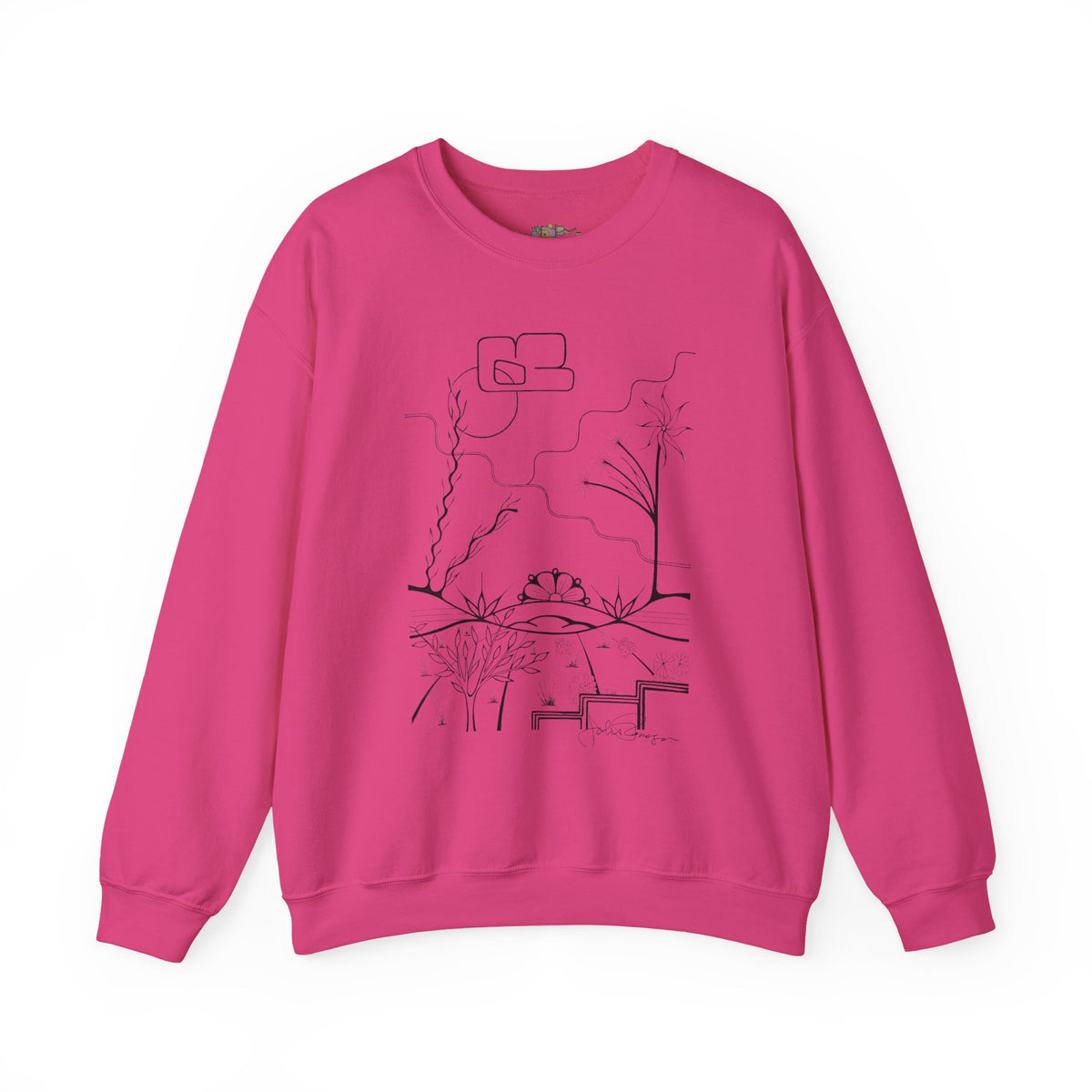 Premium Pullover Sweatshirt Wearable Art | The World is Round