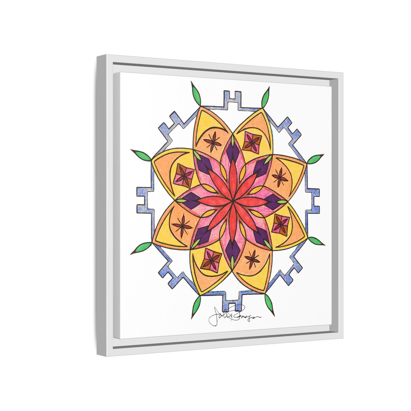 Snow Mandala - Archival Gallery Matte Canvas