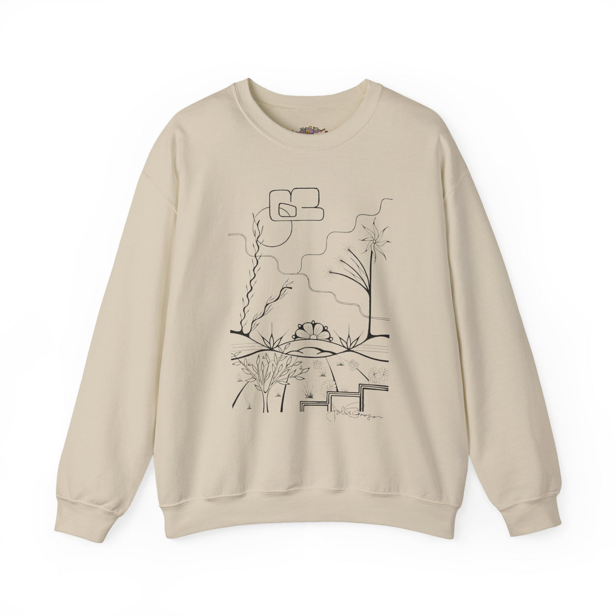 Premium Pullover Sweatshirt Wearable Art | The World is Round