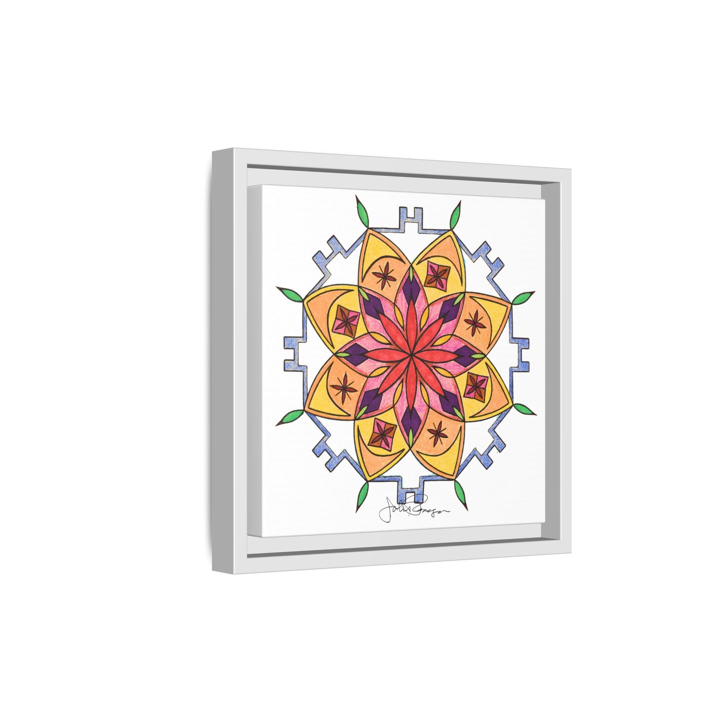 Snow Mandala - Archival Gallery Matte Canvas