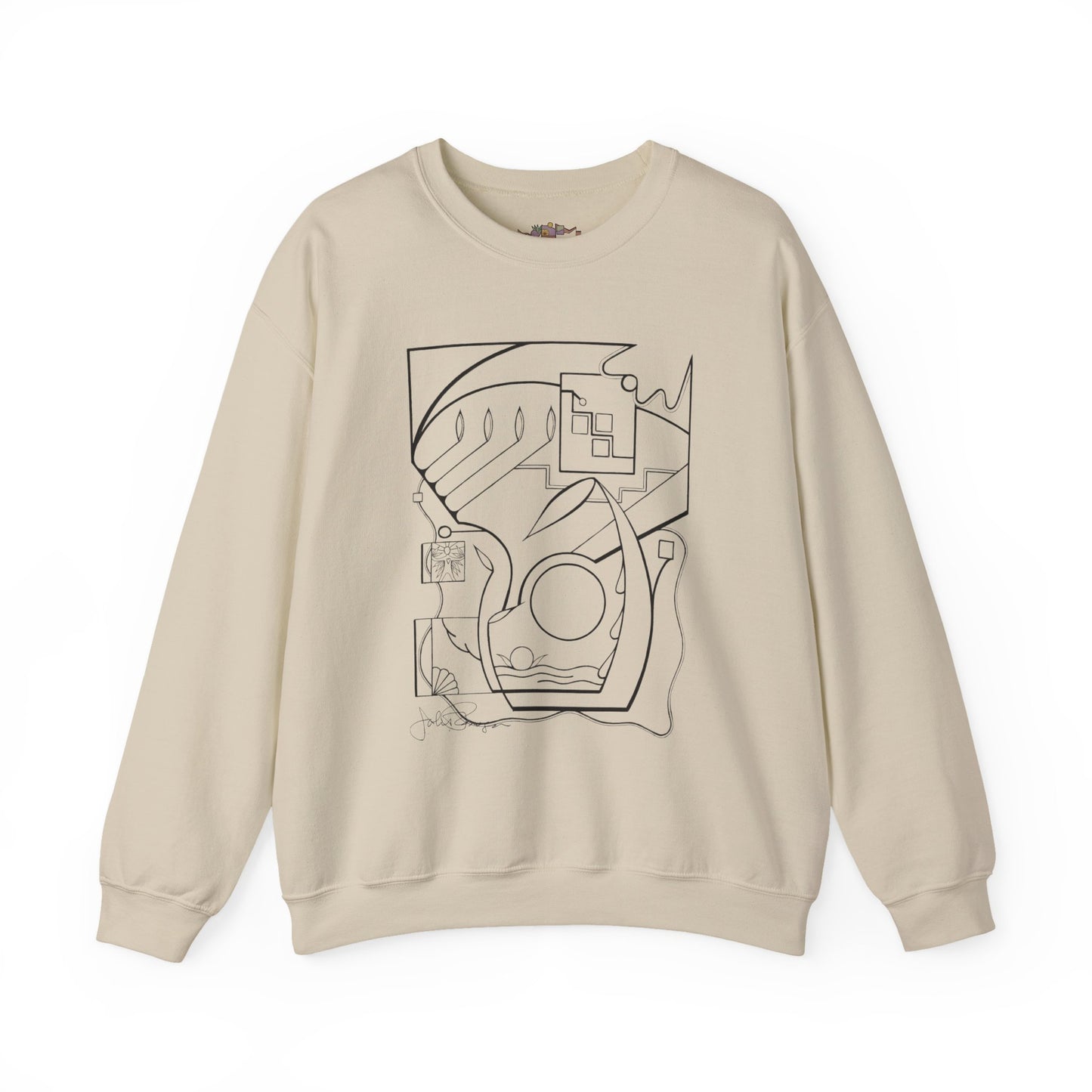 From the Heart - Pullover Sweaatshirt Premium Wearable Art