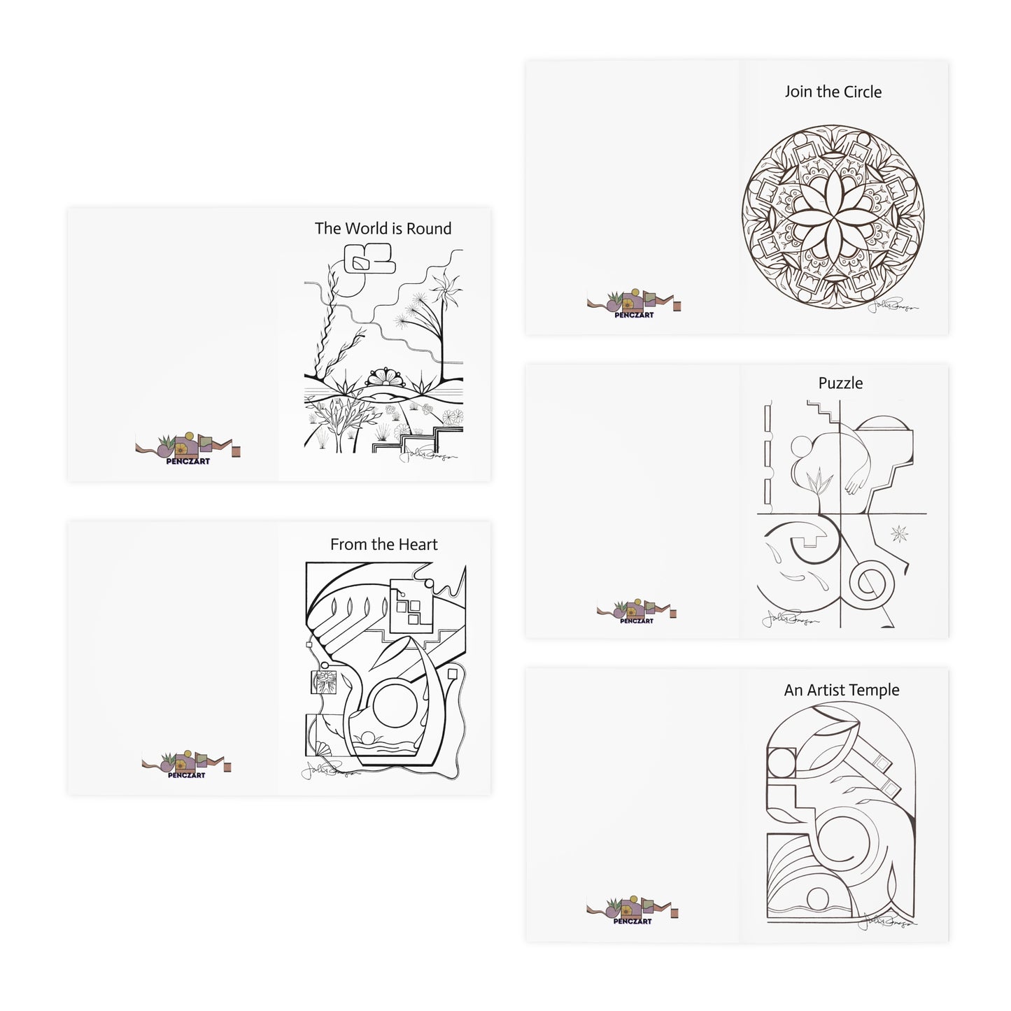 The Black & White Masterwork Note Card Set