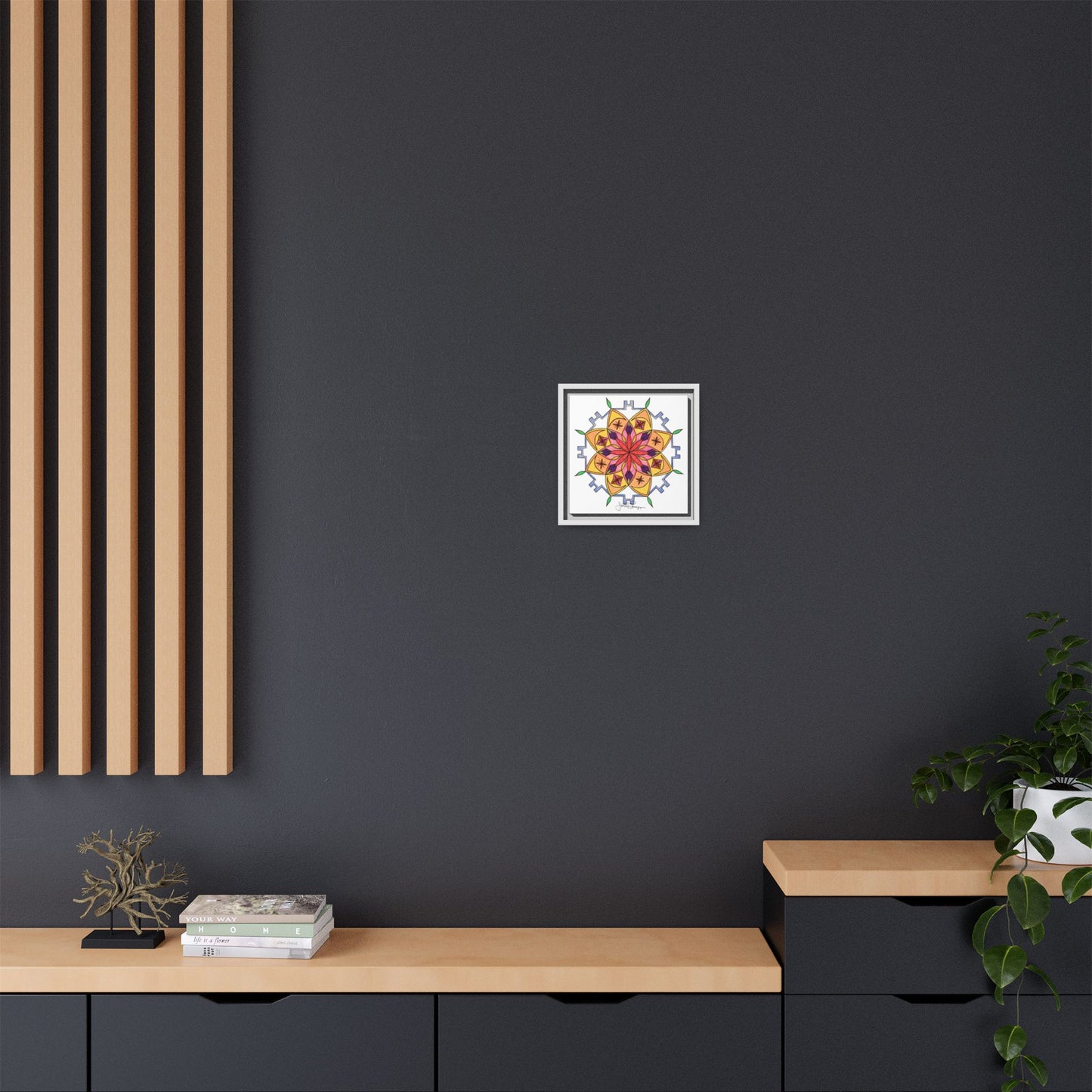 Snow Mandala - Archival Gallery Matte Canvas