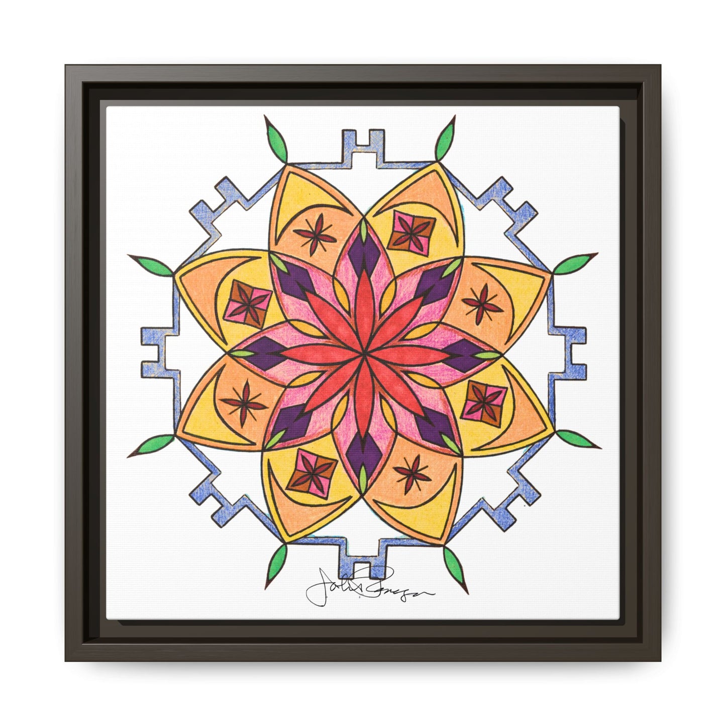 Snow Mandala - Archival Gallery Matte Canvas
