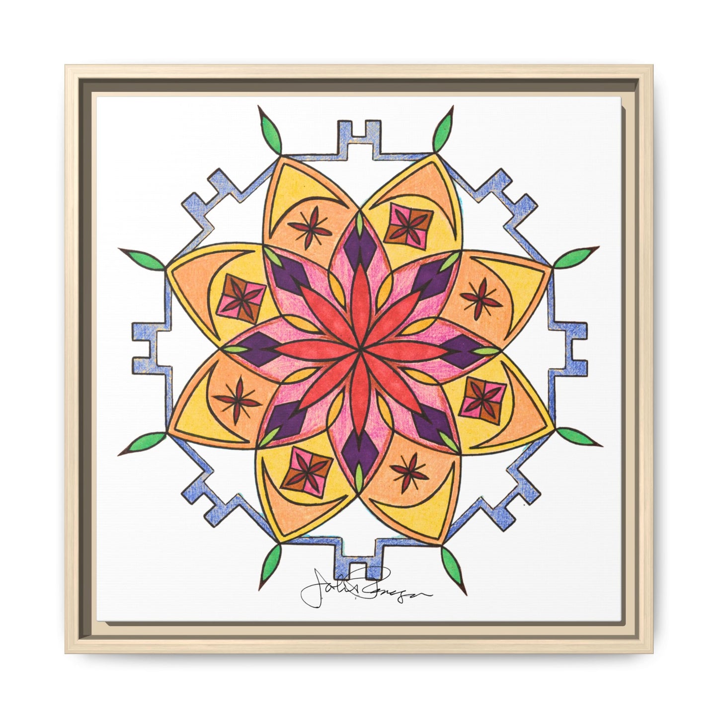 Snow Mandala - Archival Gallery Matte Canvas