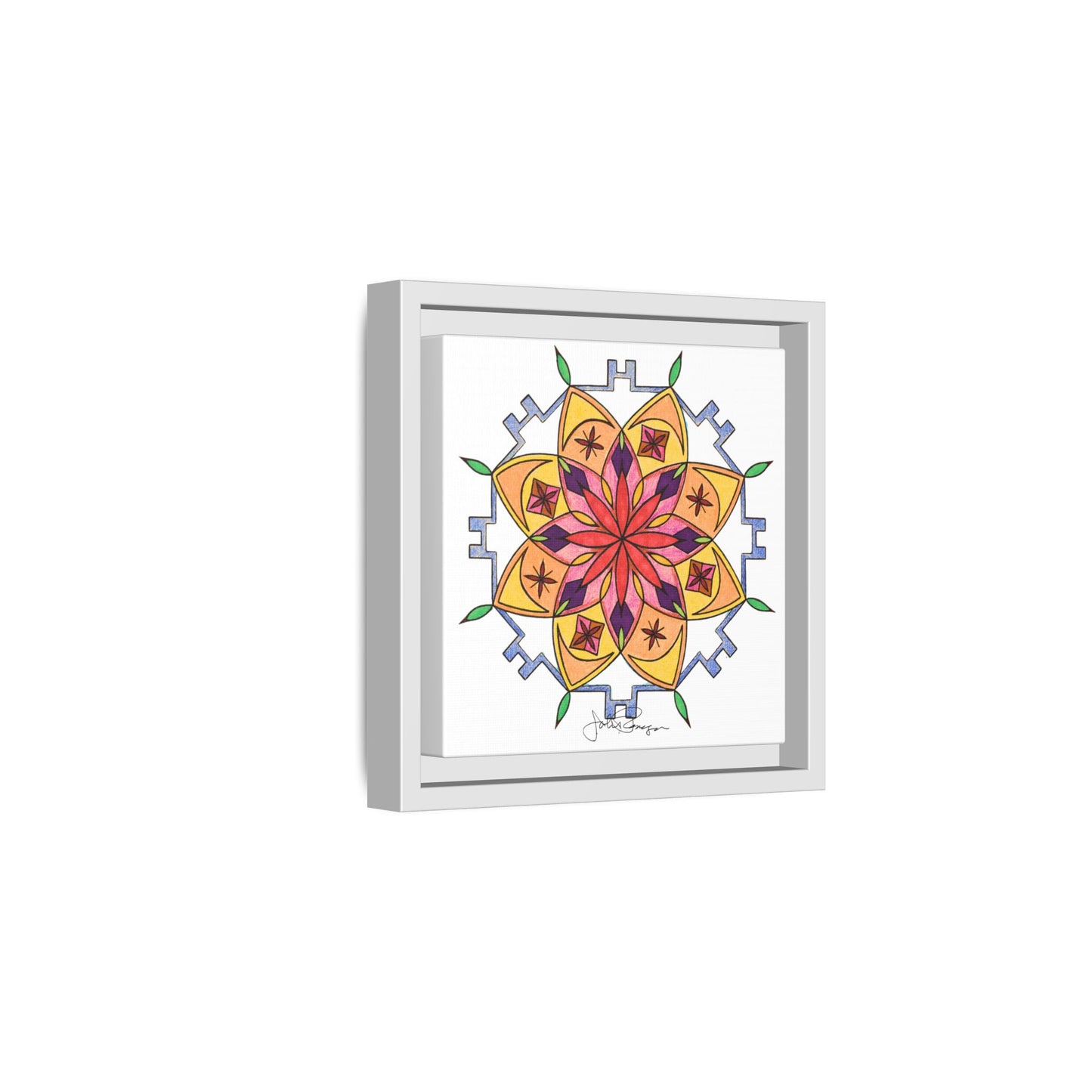 Snow Mandala - Archival Gallery Matte Canvas