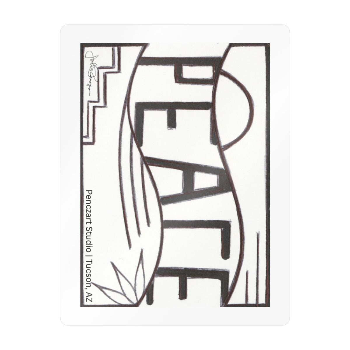 Premium Waterproof Vinyle Sticker | Peace