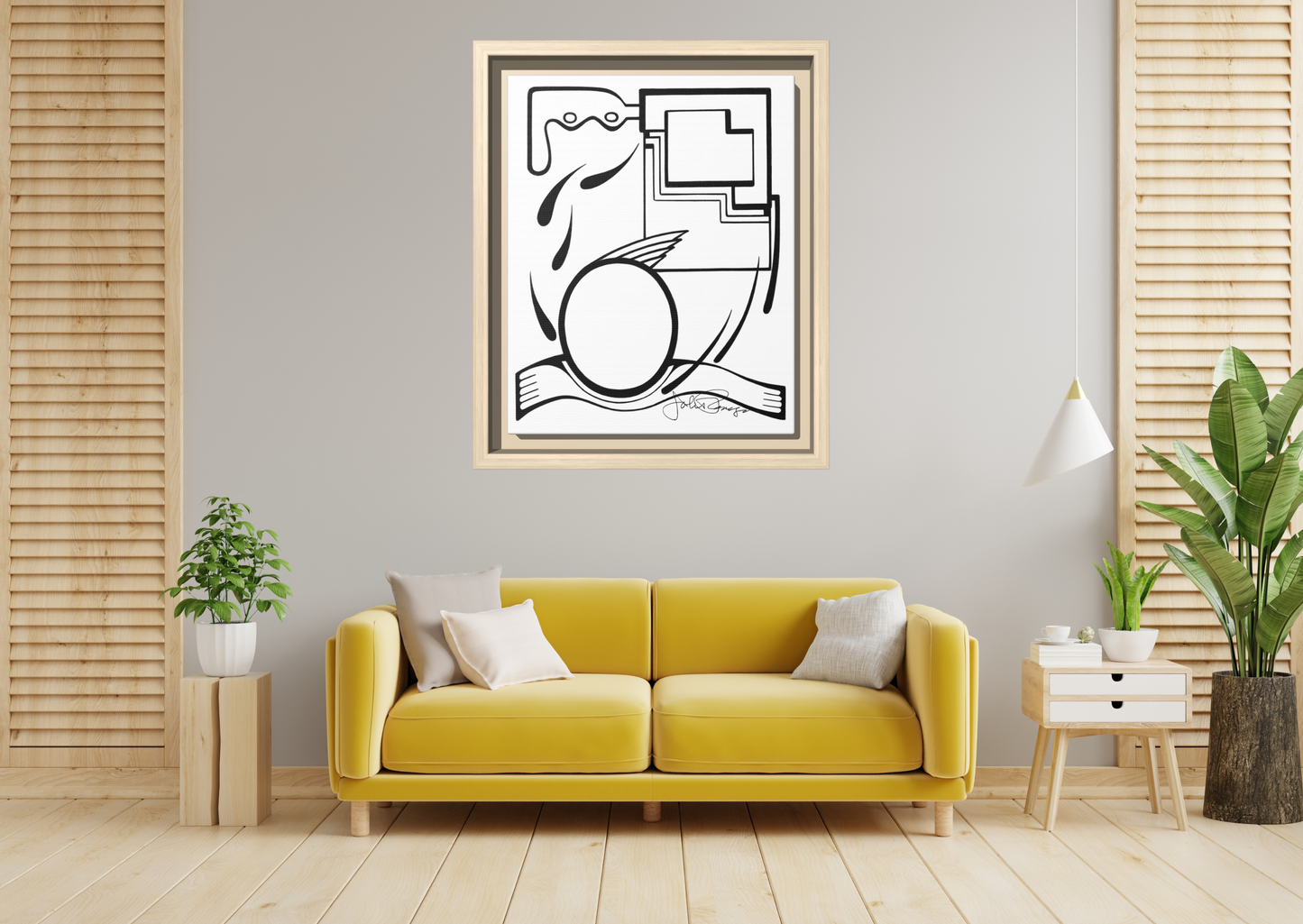 Fleeing the Storm - Archival Gallery Matte Canvas