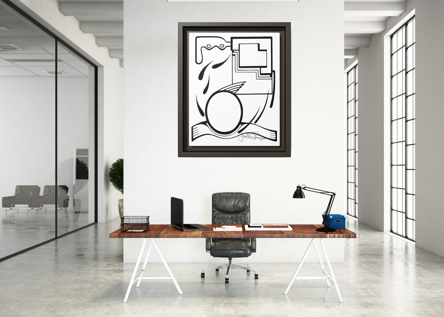 Fleeing the Storm - Archival Gallery Matte Canvas