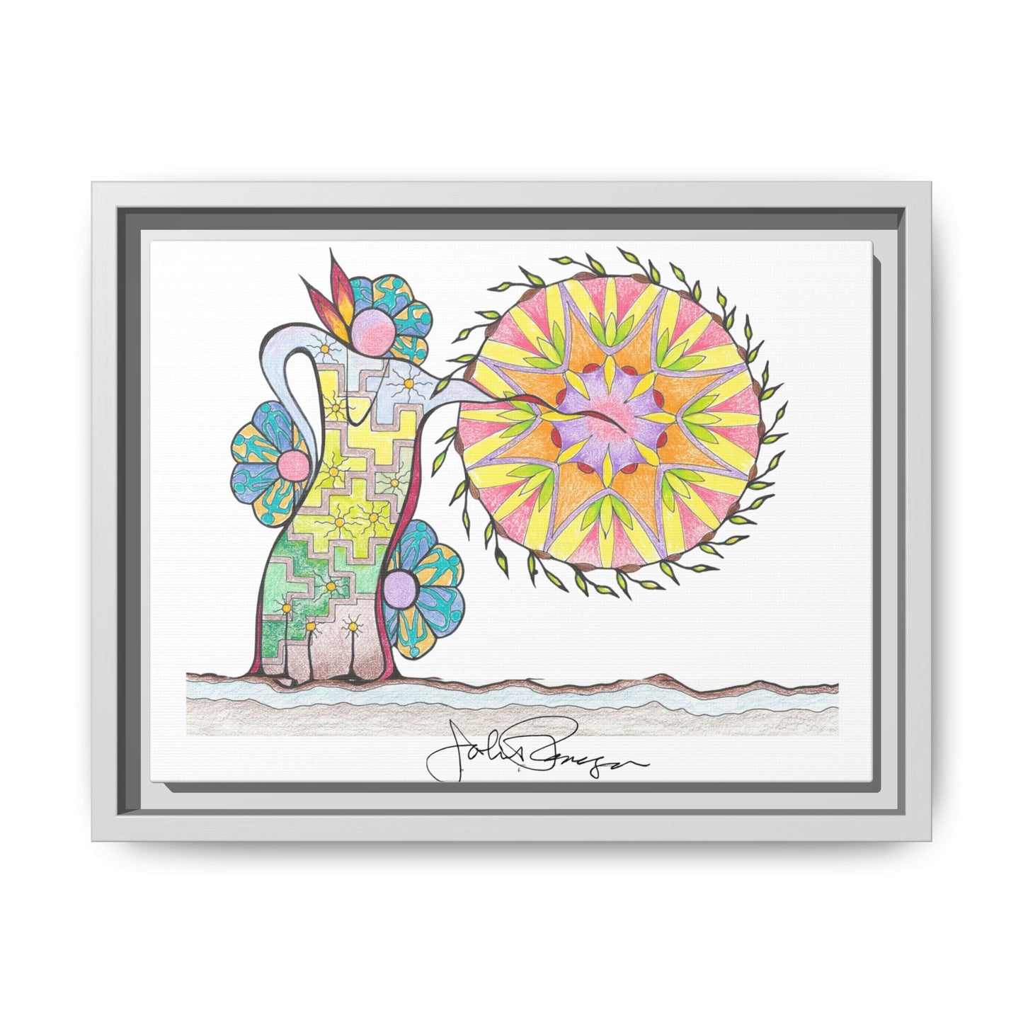 PowWow Drum - Archival Gallery Matte Canvas