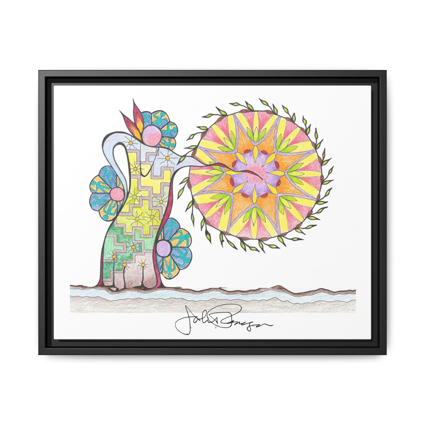 PowWow Drum - Archival Gallery Matte Canvas