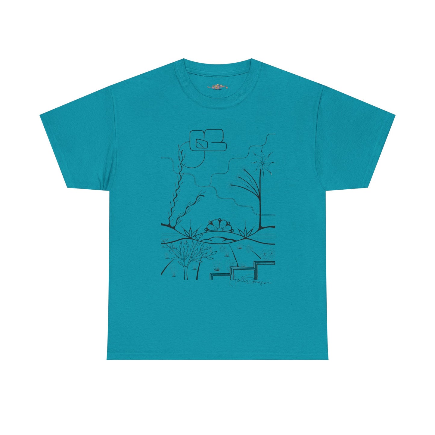 Premium Short Sleeve T-Shirt Wearable Art | The World is Round