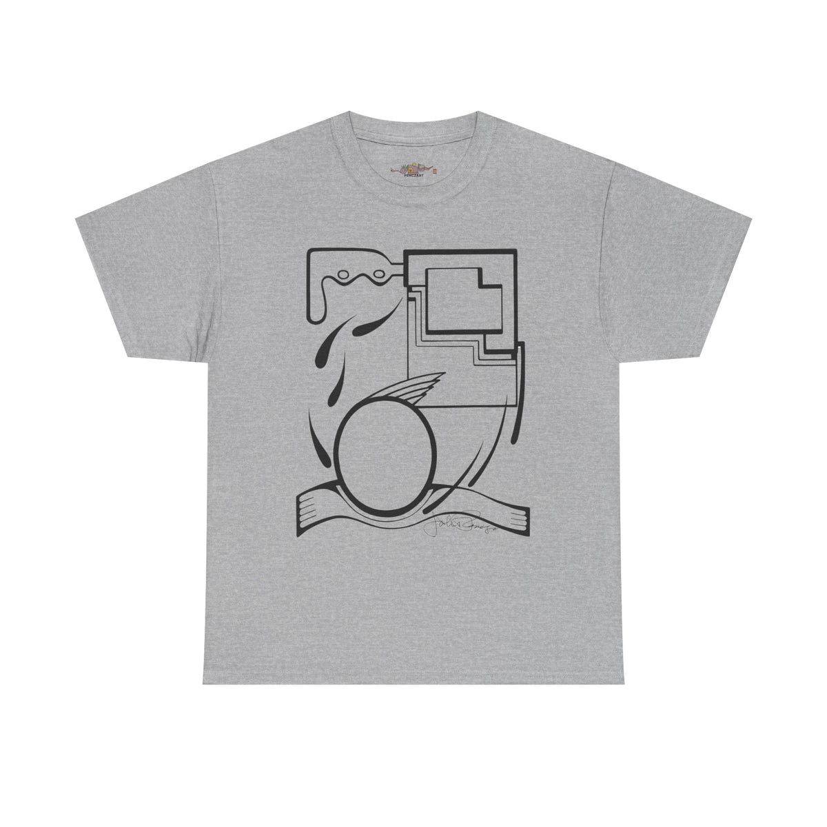 Premium Short Sleeve T-Shirt Wearable Art | Fleeing the Storm