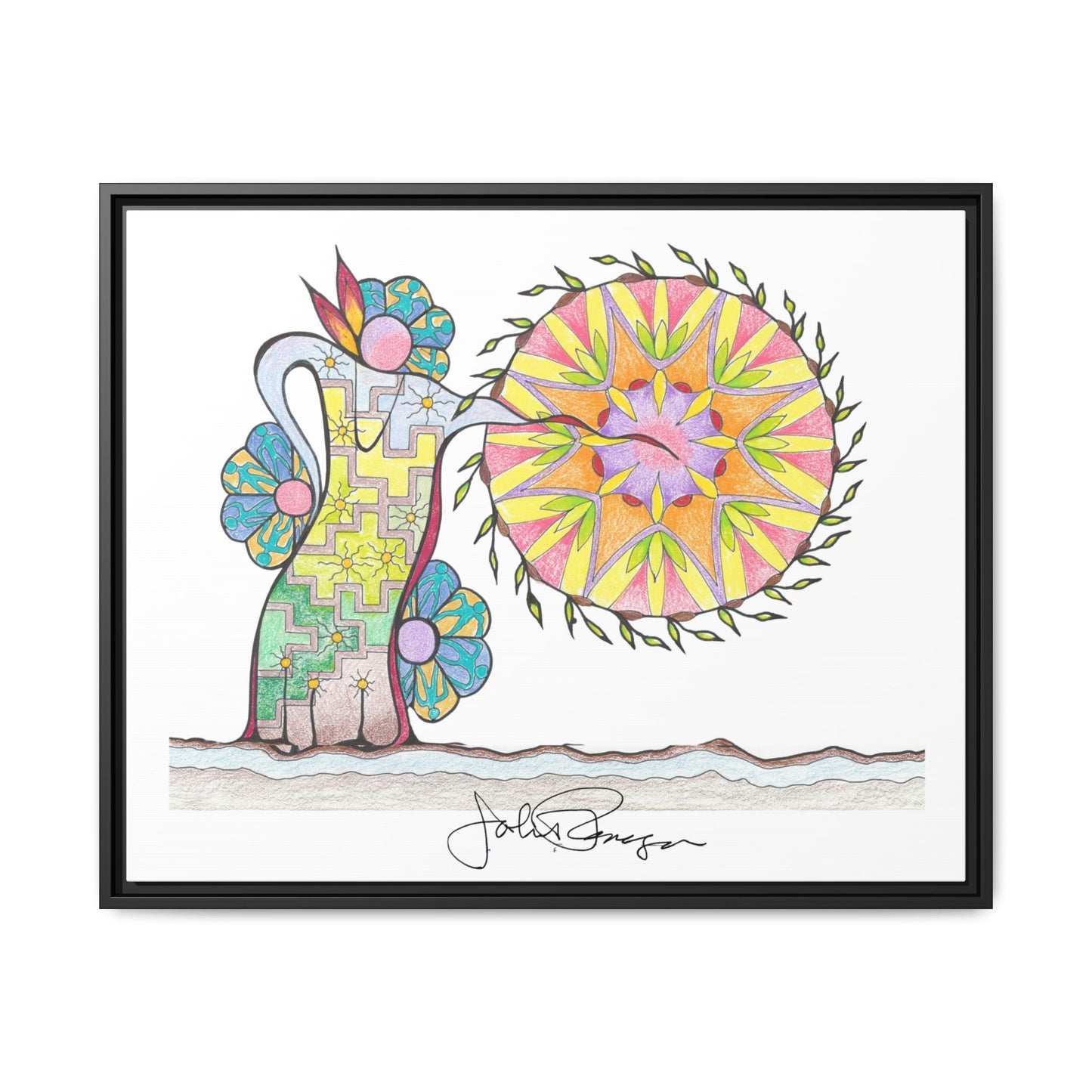 PowWow Drum - Archival Gallery Matte Canvas